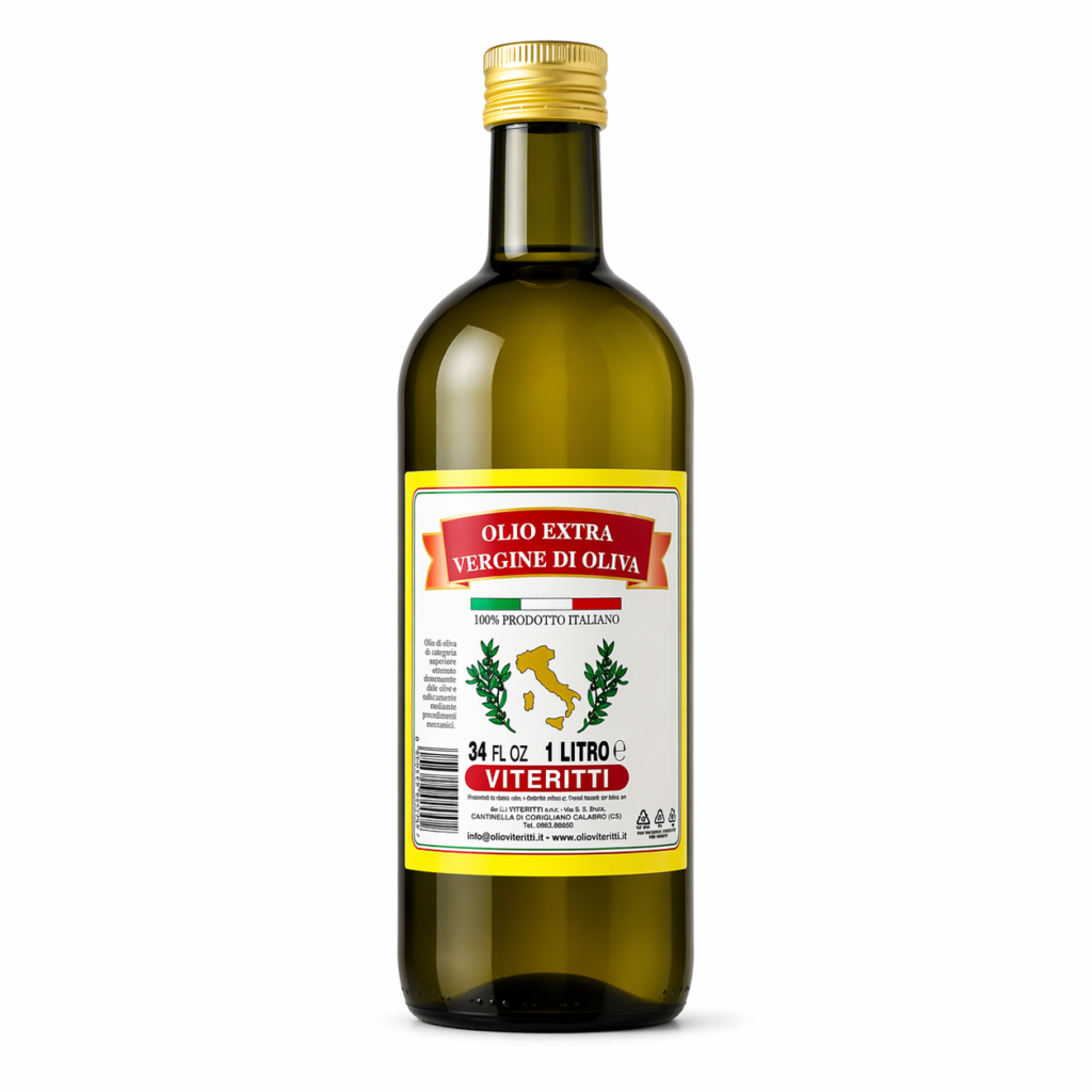 Olio Extra Vergine d’oliva Delicato Italiano in Bottiglia